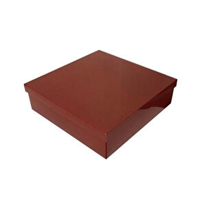 Komple Karton Kutu 30x30x10 Cm (10 Adet)  Bordo