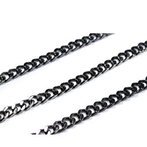 Metal Çanta Ve Takı Zinciri 10 Mm (1 Metre)  Siyah