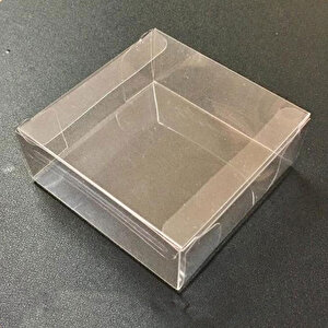Komple Asetat Kutu  Otomatik Model 8x8x3 Cm (50 Adet)