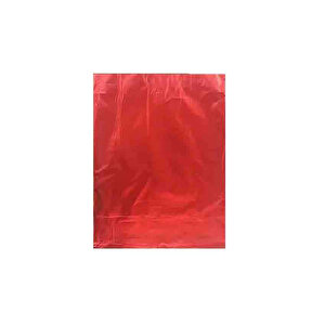 Hediye Paketi İçin Metalize Yapışkanlı Poşet 12x17 Cm (100 Adet)  Kırmızı