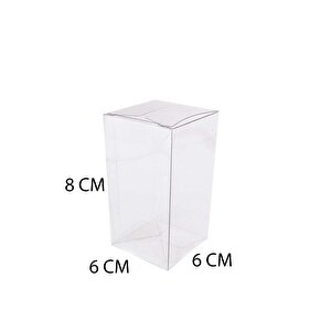 Asetat Kutu 6x6x8 Cm (25  Adet)