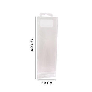 Askılı Asetat Kutu 6.3x19.7 Cm (50 Adet)