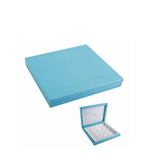 Karton Çikolata Kutusu 24 Lü Separatörlü 23.4x31.5 Cm  Mavi