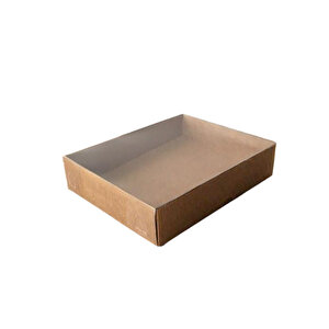Asetat Kapaklı Karton Kutu 12x15x3 (25 Adet)  Kraft