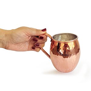Shark Anatolia El Dövmesi Bakır Kupa Bardak Moscow Mule Mug