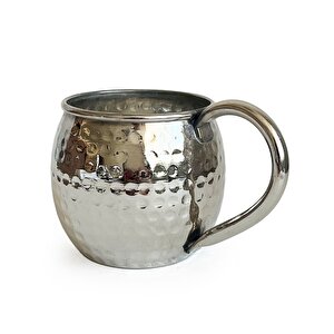 Luna Petekli Bakır Kupa Bardak Mug Nikel Kaplama