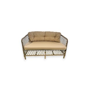 Tire Alüminyum 2 1 1 Masa Bahçe Balkon Mobilyası,bambu Rattan Örgü