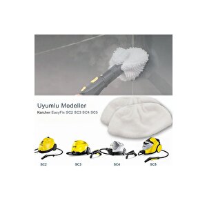 Karcher Sc2, Sc3, Sc4, Sc5 Ile Uyumlu Mikrofiber Bez Seti 2'li