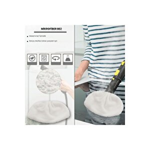 Karcher Sc2, Sc3, Sc4, Sc5 Ile Uyumlu Mikrofiber Bez Seti 2'li