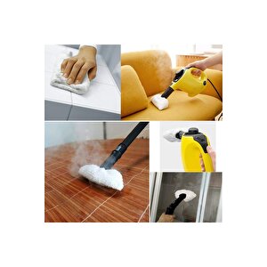 Karcher Sc2 Sc3 Sc4 Sc5 Easyfix Buharlı Temizlik Makinesi Uyumlu Yedek Mop Seti (3 Adet El Aparatı +