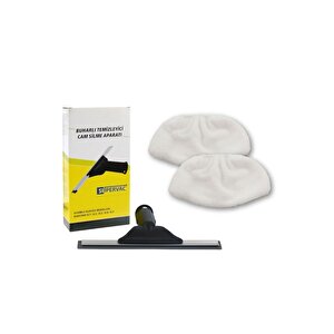 Karcher Sc Serisi Ile Uyumlu Cam Silme Aparatı Ve Mikrofiber Bez Seti 2'li