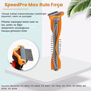 Philips Xc 7040, Xc 7043, Xc 8043 Speedpro Max Şarjlı Dikey Süpürge Ile Uyumlu Emici Başlık Fırçası
