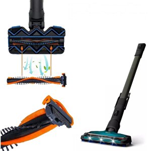 Philips Xc 7040, Xc 7043, Xc 8043 Speedpro Max Şarjlı Dikey Süpürge Ile Uyumlu Emici Başlık Fırçası