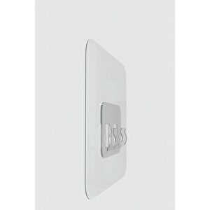 3 Adet 7x7cm Yedek Süper Güçlü Yapışkanlı Askı, 20kg Banyo - Mutfak Raf Tutucu Sticker, Delmesiz