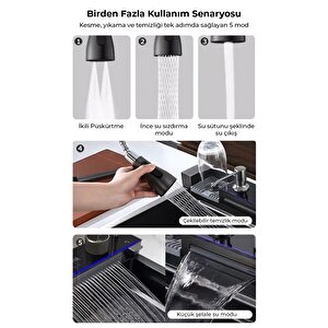 Dijital Akıllı Eviye Seti Smart Evye Ve Musluk Full Set