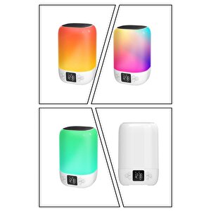 Cosmostech Dy20k Karaoke Bluetooth Hoparlör, Rgb Işıklı, Alarm Saat, Uyku Mod Özel Sesli,kablosuz speaker