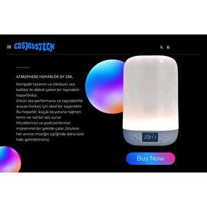 Cosmostech Dy20k Karaoke Bluetooth Hoparlör, Rgb Işıklı, Alarm Saat, Uyku Mod Özel Sesli,kablosuz speaker