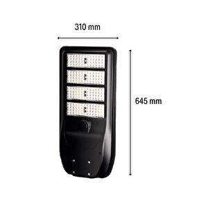 Huzur Elektrik Solar Led Sokak Armatürü 800w Ip65 Beyaz Işık