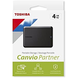 Canvio Partner 2 Tb Taşınabilir 2, 5 Inç Harici Hdd, Usb 3.2 Gen 1, Mac Ve Windows Ile Uyumlu, Usb Ile Çalışır