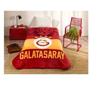 Taç Lisanslı Cimbom Klasik Aslan Tek Kişilik Battaniye