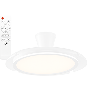 Elegant 95w Gizli Kanat Aydınlatmalı Uzaktan Kumandalı 3 Renk Fonksiyonlu Dekoratif Tavan Vantilatörü Hs-9311 Beyaz