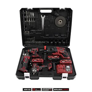 Profesyonel 21v 4'lü Set Somun Sıkma Sökme & Matkap & Kırıcı Delici Hilti & Taşlama