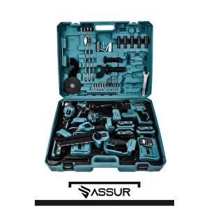 21v Darbeli Kömürsüz 6'lı Set K.d. Hilti-taşlama-testere-makas-matkap Vidalama-somun Sıkma Sökme