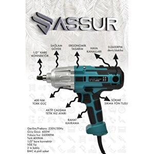 Elektrikli Somun Sıkma Sökme Makinesi 450w