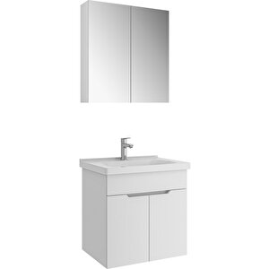 Stora Banyo Dolabı Takımı 65 Cm Parlak Beyaz
