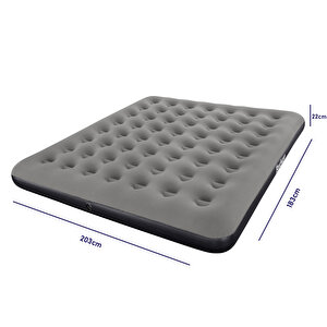 Ultra King 3 Kişilik Şişme Yatak 203x183x22cm 671hc