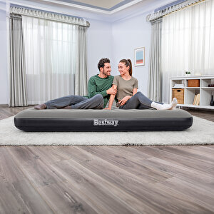 Ultra King 3 Kişilik Şişme Yatak Ve Manuel El Pompalı 203x183x22cm 671hc Bw148