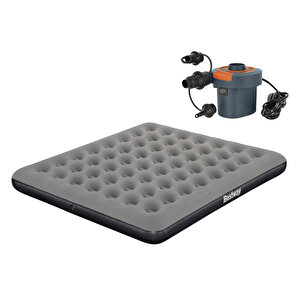 Ultra King 3 Kişilik Şişme Yatak Ve Elektrikli Pompa 203x183x22cm 671hc Bw147