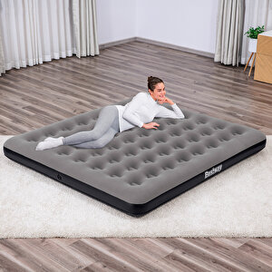 Ultra King 3 Kişilik Şişme Yatak Ve Elektrikli Pompa 203x183x22cm 671hc Bw147