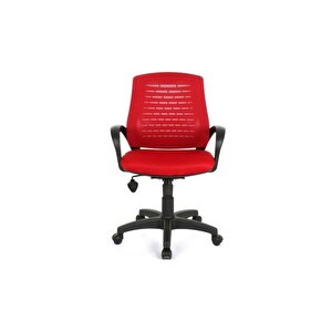 Sers Ofis Büro Çalışma Sandalyesi-kırmızı Bilgisayar Koltuğu