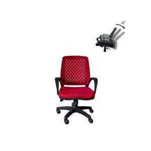 Büro Ofis Çalışma Koltuğu-kırmızı Bilgisayar Sandalyesi Fpk102