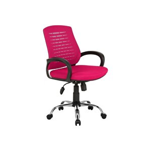 Sers Pembe Ofis Büro Çalışma Sandalyesi