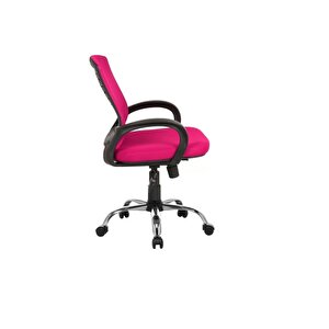 Sers Pembe Ofis Büro Çalışma Sandalyesi