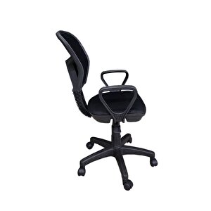 Siyah Fileli Ofis Çalışma Koltuğu Öğrenci Koltuğu Bilgisayar Koltuğu Büro Koltuğu Dönerli Koltuk
