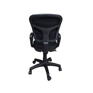 Siyah Fileli Ofis Çalışma Koltuğu Öğrenci Koltuğu Bilgisayar Koltuğu Büro Koltuğu Dönerli Koltuk