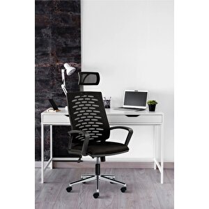 Sers Home&office I Pro Plastik Ayak | Siyah Yönetici Koltuğu