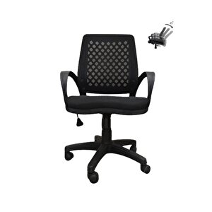 Fileli Siyah Müdür Koltuğu Yönetici Koltuğu Büro Ofis Oyuncu Koltuğu