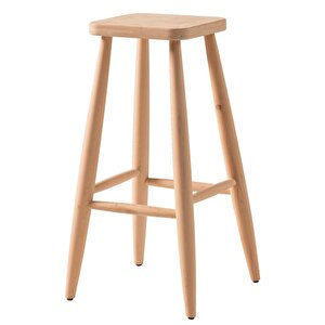 Ahşap Kare Bar Tabure Sandalye