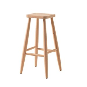 Home Ahşap Kare Bar Tabure Sandalye