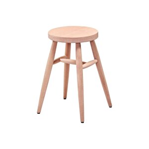 Ahşap Yuvarlak Tabure Ahşap Cilasız Yuvarlak Tabure