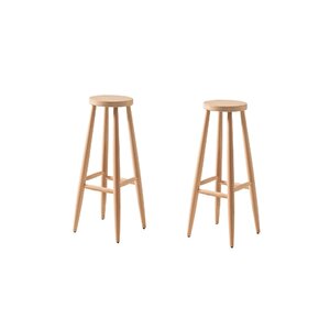 Ahşap Tabure Ham 28*70 Cm 2 Adet