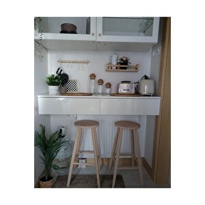 Ahşap Tabure Ham 28*70 Cm 2 Adet