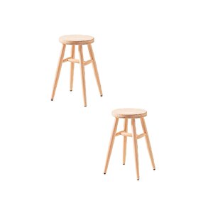 Ahşap Tabure Ham 28*45 Cm 2 Adet