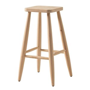 Ahşap Kare Bar Tabure Sandalye 65 Cm