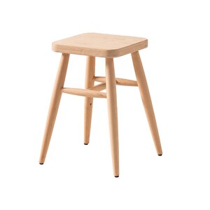 Kare Tabure Ham Ahşap Boyasız