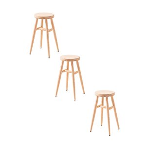 Ahşap Tabure Ham 28*45 Cm 3 Adet